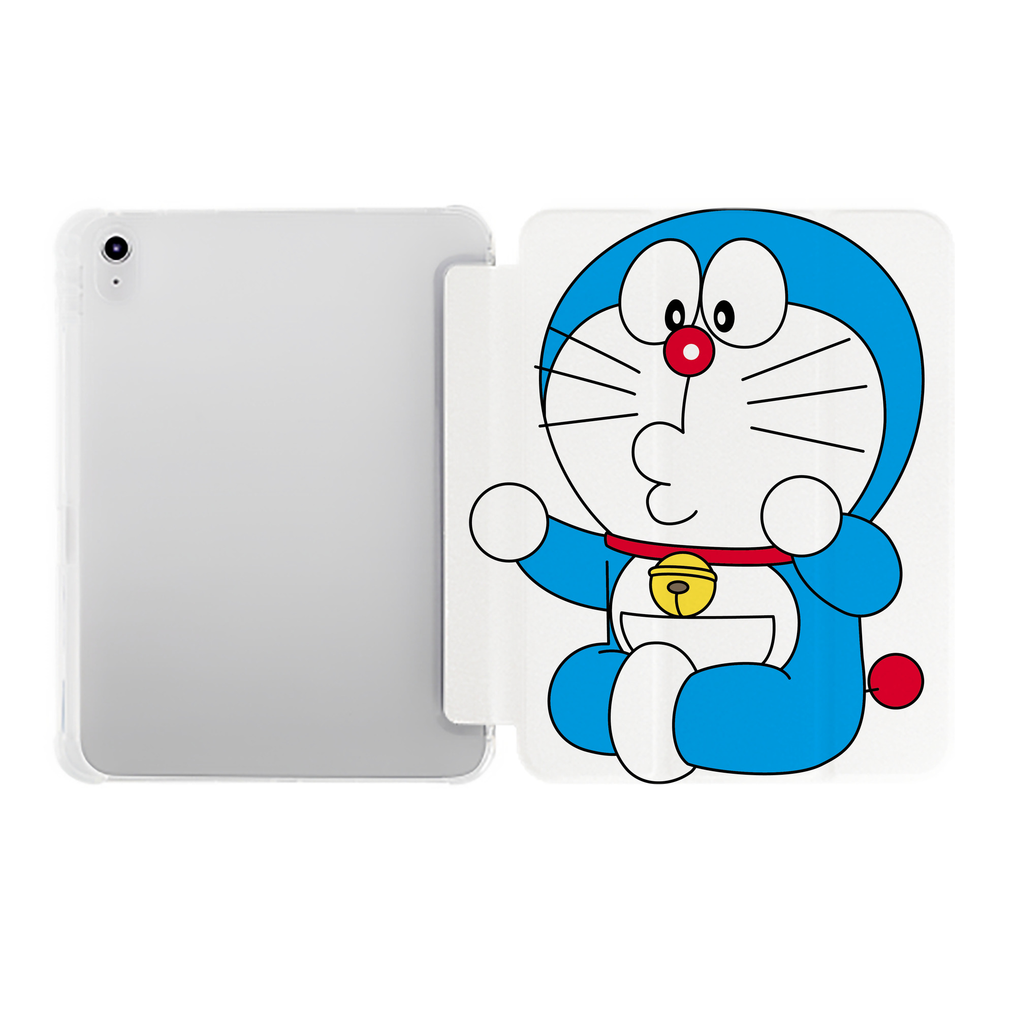 （画像用） ドラえもん Doraemon IPad ケース ペン収納付き 三つ折りスタンド PUレザー×シリコン 対応機種9.5/10.5/10.9インチ
